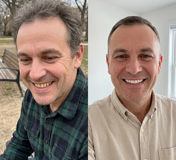 Verified user with a brighter, whiter smile after using SHIMMER